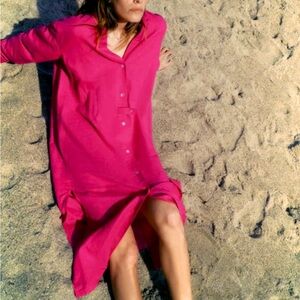 Single piece 🔥 Zara limited edition linen blend tunic dress you cannot miss